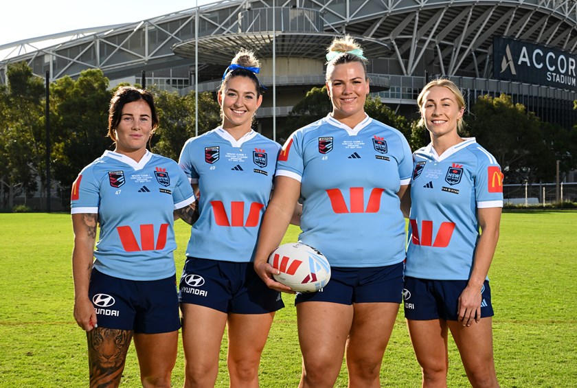 NSW debutants Jayme Fressard, Jocelyn Kelleher, Ellie Johnston and Abbi Church.