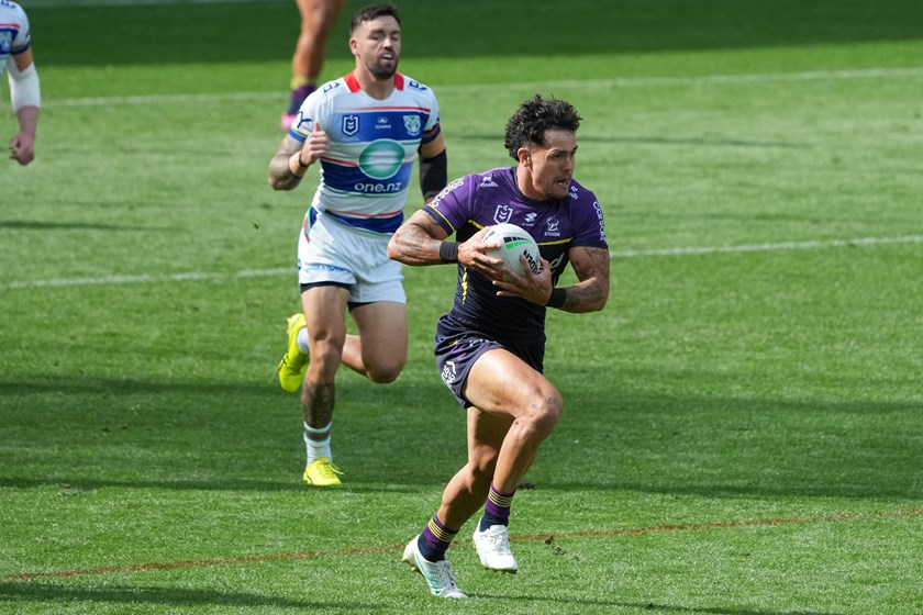Former All Blacks rugby 7s star Moses Leo made his NRL debut last season against the Warriors.