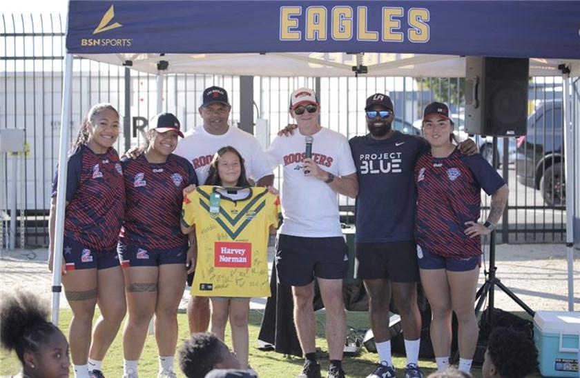 Jillaroos and Kangaroos jerseys were presented to the Most Passionate Girl and Most Passionate Boy. 