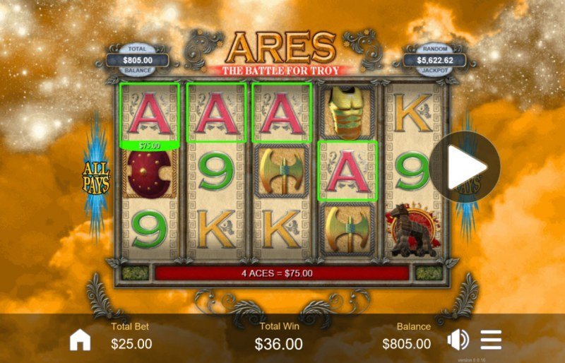 Ares, the Battle for Troy Slots