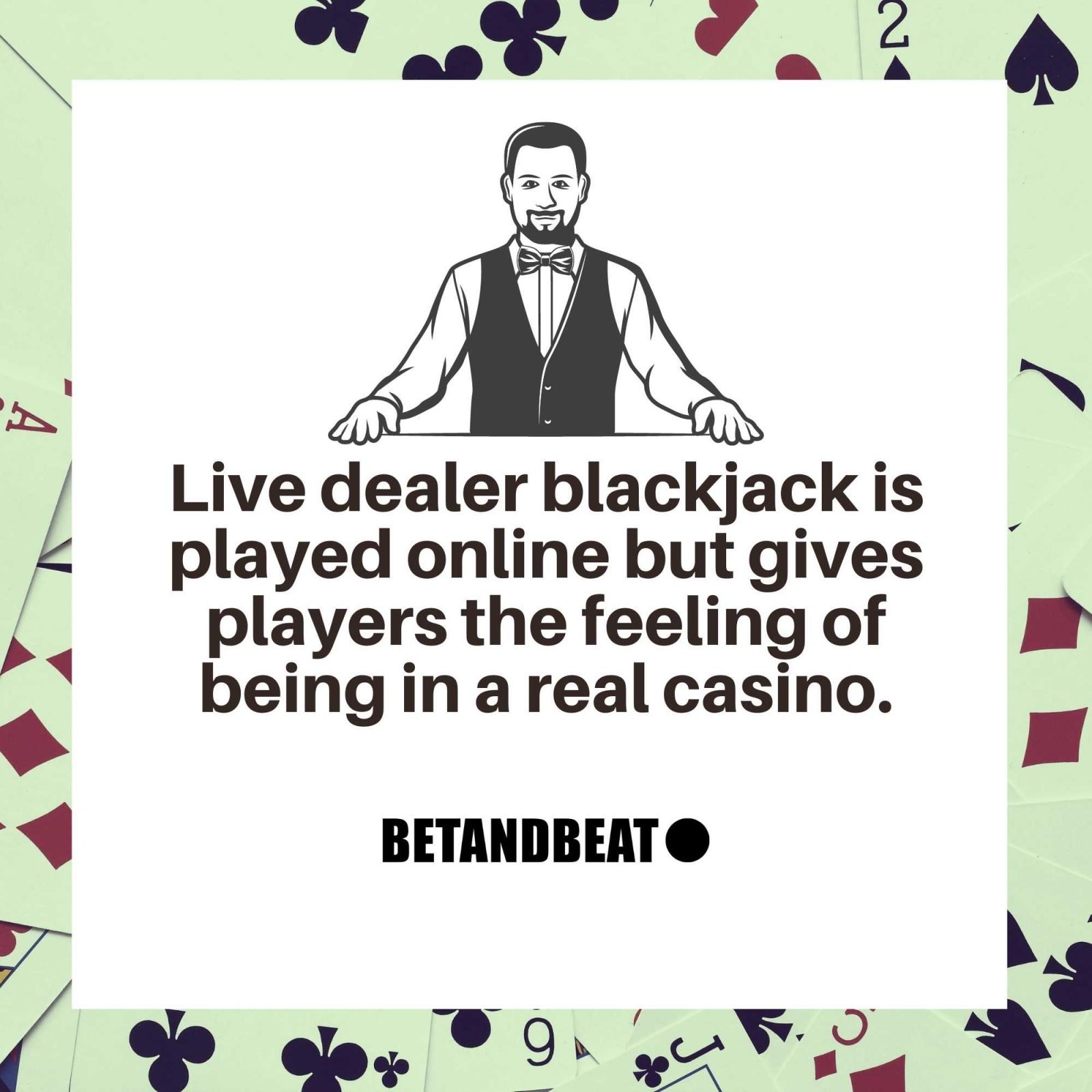 The feeling you get when you play live dealer blackjack.