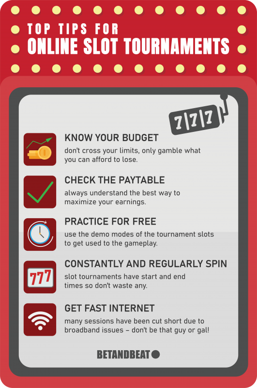 online slot tournament tips