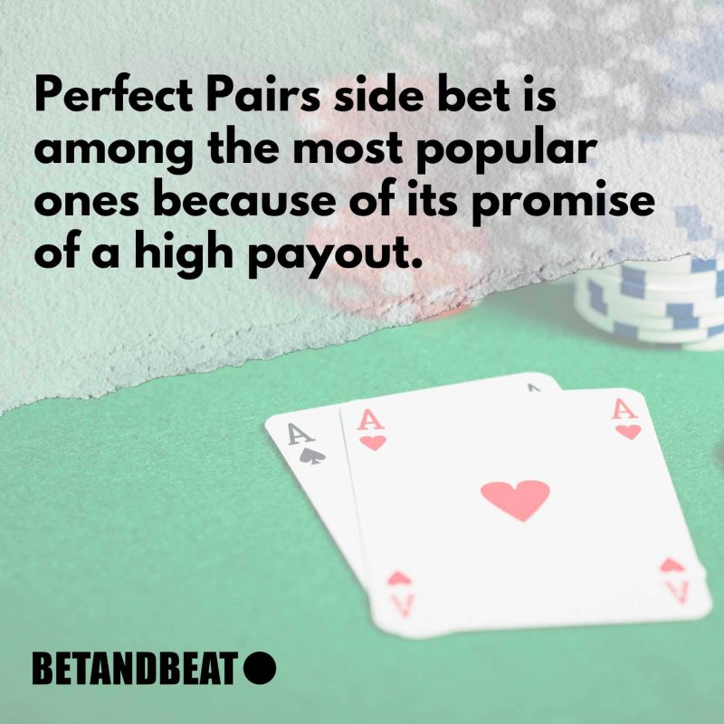 blackjack perfect pair payout