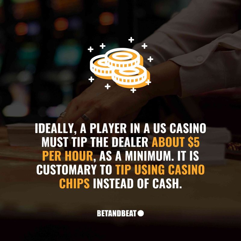 How to tip a dealer in a casino?